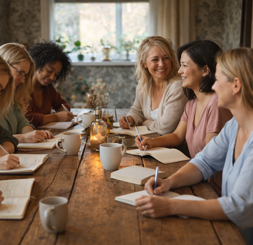 Frauen in einer Schreibgruppe